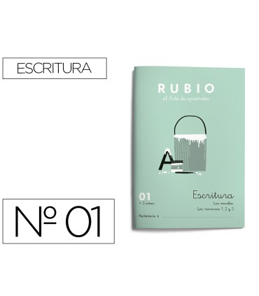 Cuaderno rubio caligrafia nº 01